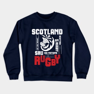 SRU Scotland Rugby Fan Memorabilia Crewneck Sweatshirt